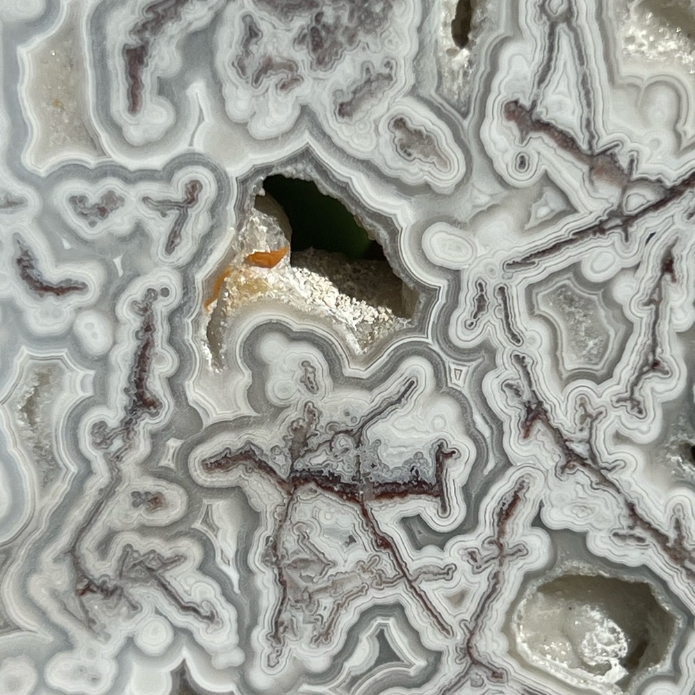 Mexican lace (1) agate slab with stand | crystal - Picture 12 of 14